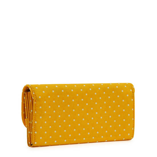 Portefeuilles Kipling Money Land Printed Snap Wallet Jaune | FR 1031UZ